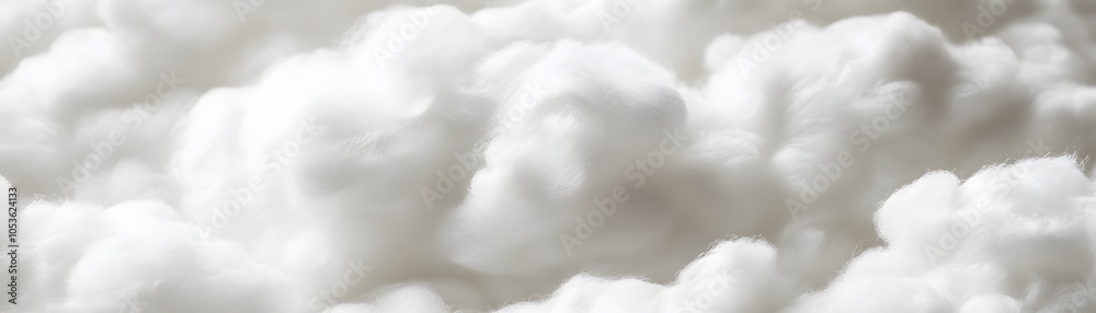 Naklejka premium Close-up of Fluffy White Cotton Balls