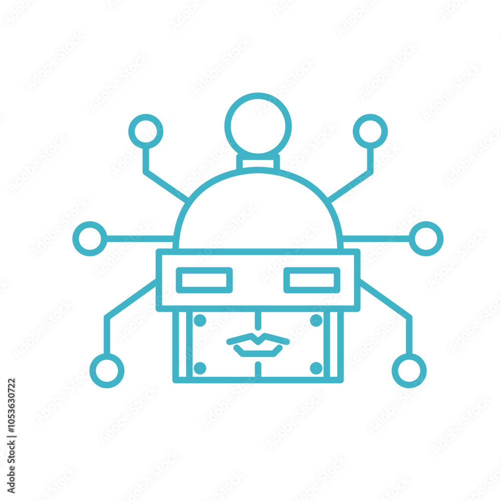 Fototapeta premium Artificial Intelligence Icon
