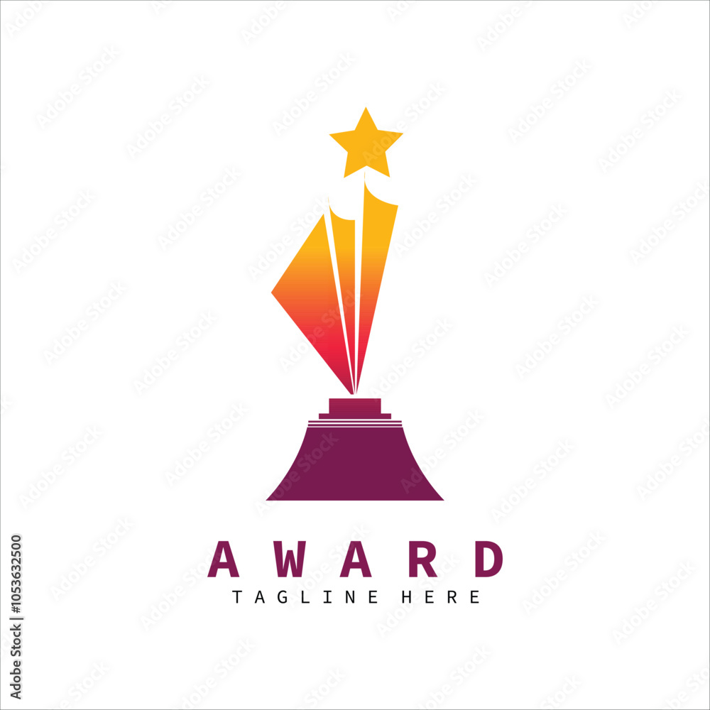 Creative and unique trophy logo. Trophy logo for sports tournament championship. Creative and unique trophy logo. Trophy logo for sports tournament championship.