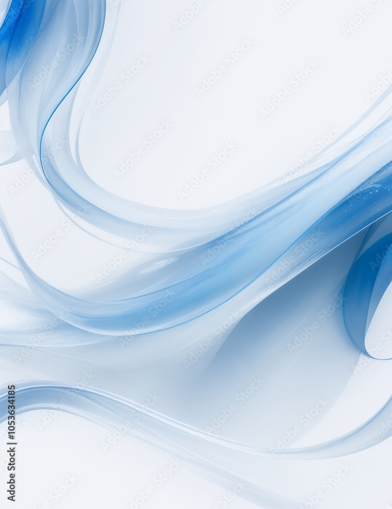 Naklejka premium blue background - abstract blue wave background - Generative AI