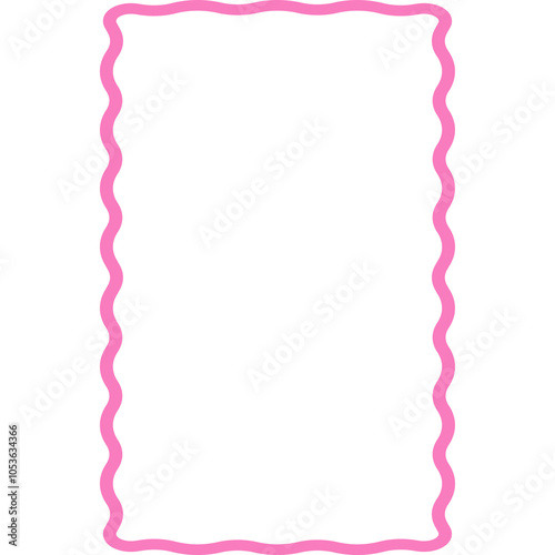 Cloudy wave curve edge borders colorful