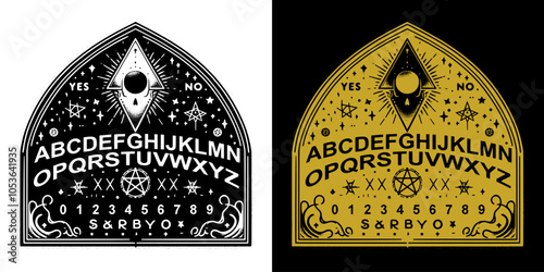 artistic occult ouija board
