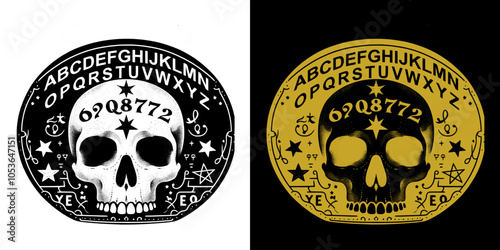ornate details ouija board