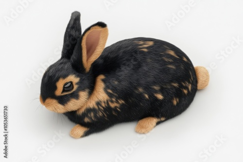 Velvety Soft REX Rabbit in Classic Tan Pattern photo