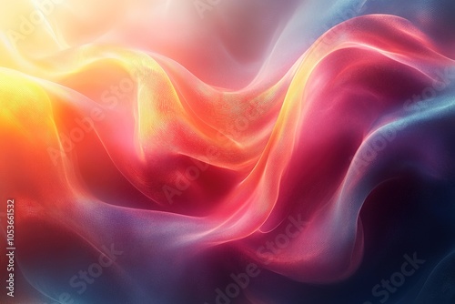 Wallpaper Mural Abstract colorful wavy background with vibrant light effects. Torontodigital.ca