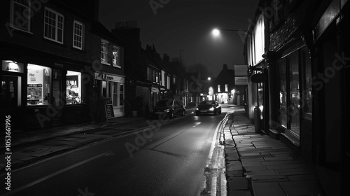 Fototapeta Naklejka Na Ścianę i Meble -  East UK small town streets, mood and vibe
