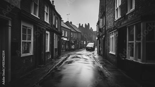 East UK small town streets, mood and vibe 