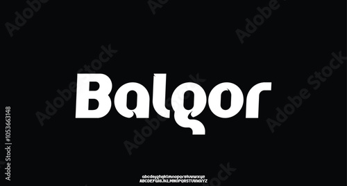 Abstract modern clean alphabet font. lowercase bold typography vector illustration design
