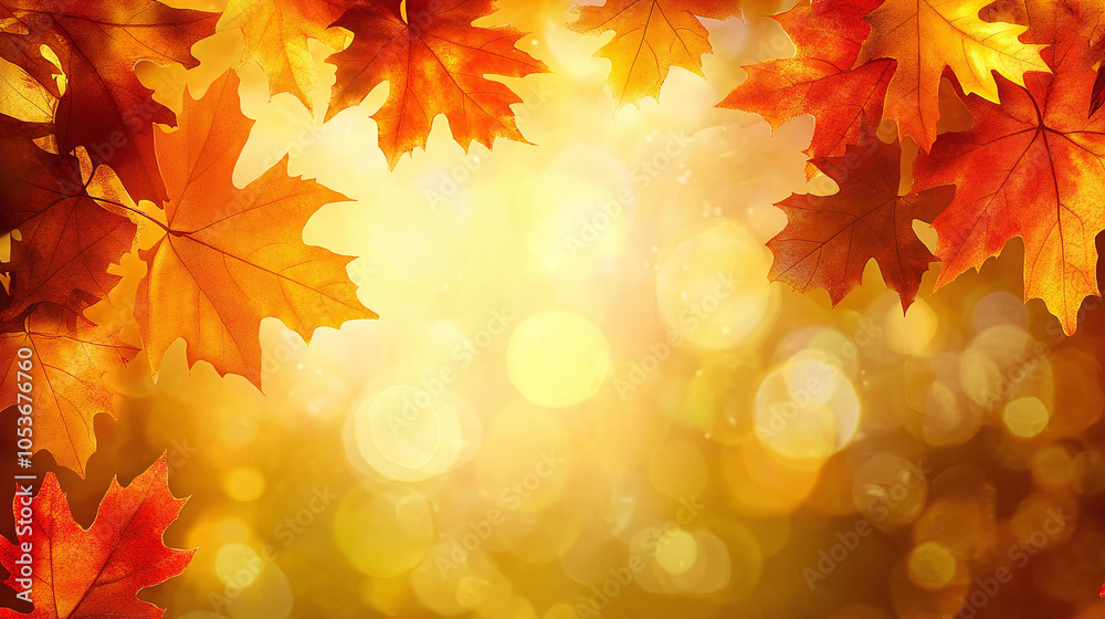 Autumn background with leaves for shopping sale or promo poster and frame leaflet or web banner and social media. Autumn background with leaves for shopping sale or promo poster and frame leaflet or web banner and social media.