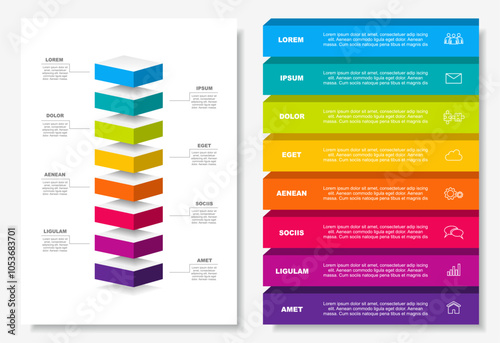 Infographic design template with place for your data. Vector illustration.