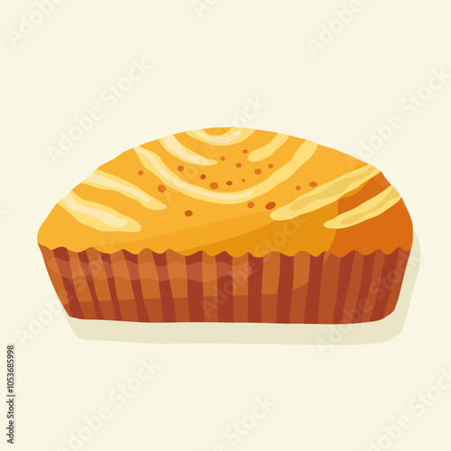 Pie, cupcake, pastry, dessert, muffin, strudel, casserole, biscuit, charlotte, sochen, loaf, crust, jellied pie, Cardboard vector illustration