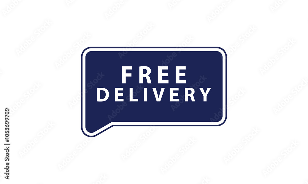 Vector Illustration Free Delivery. Free Delivery, banner design template, sale tag, vector illustration Vector Illustration Free Delivery. Free Delivery, banner design template, sale tag, vector illustration