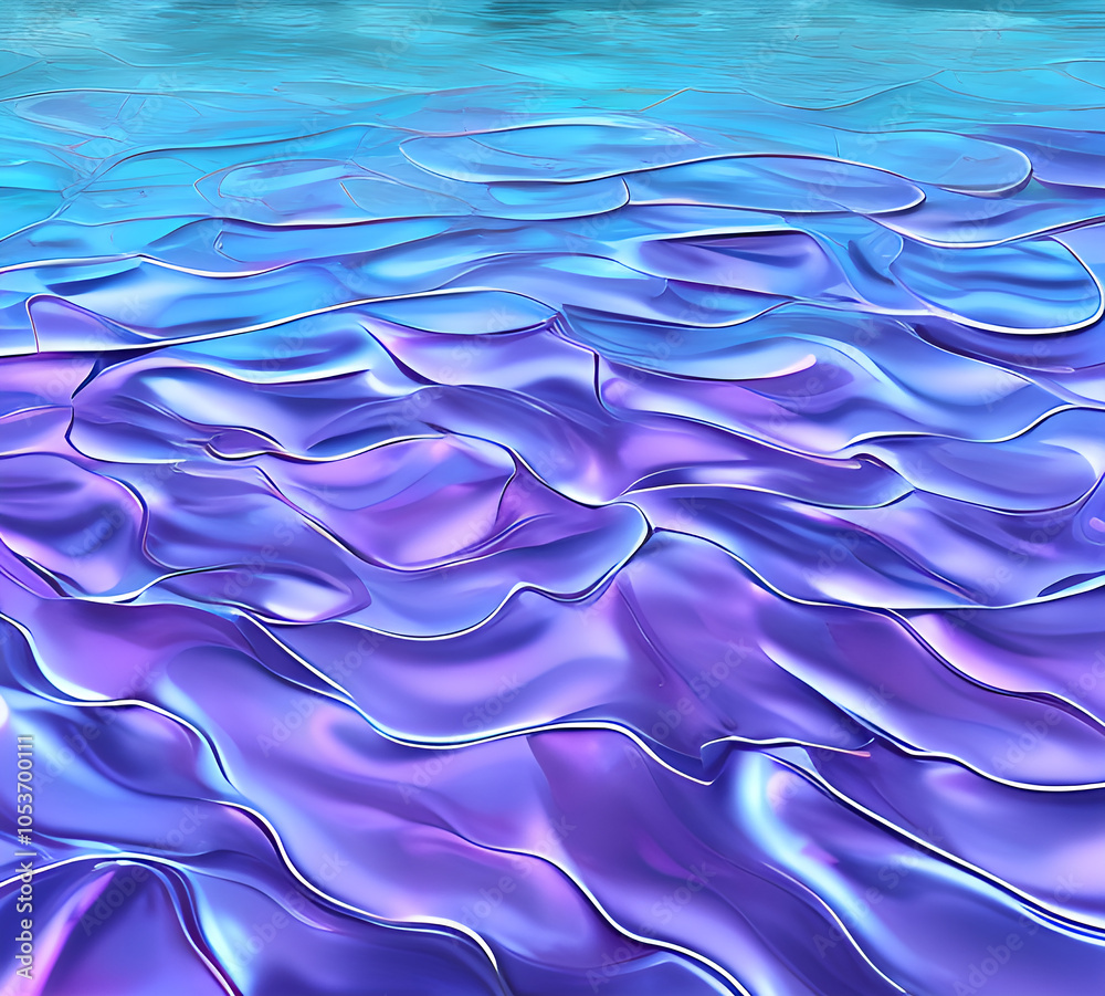 Obraz premium Purple Wave background art in dark pink shades.Watercolor drawing.generative ai