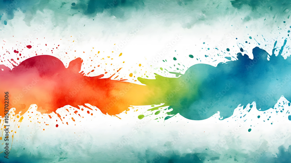 Obraz premium Colorful watercolor background. Abstract watercolor background template . Abstract Modern Backgrounds. Abstract