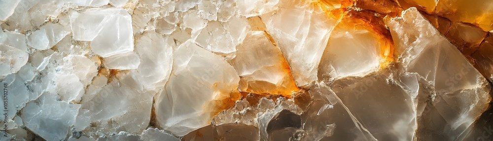 A Close-Up of a Smoky Quartz Crystal's Faceted Surface A Close-Up of a Smoky Quartz Crystal's Faceted Surface