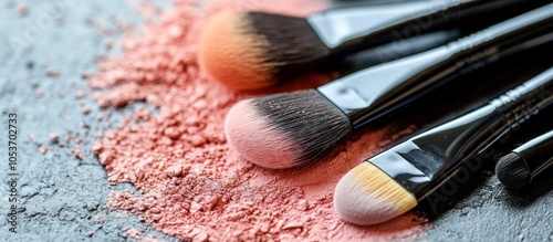 Makeup Brushes and Powder photo