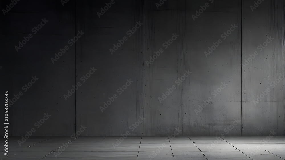 Dark, smooth concrete texture with soft shadows, leaving a blank space for overlays or text. Dark, smooth concrete texture with soft shadows, leaving a blank space for overlays or text.