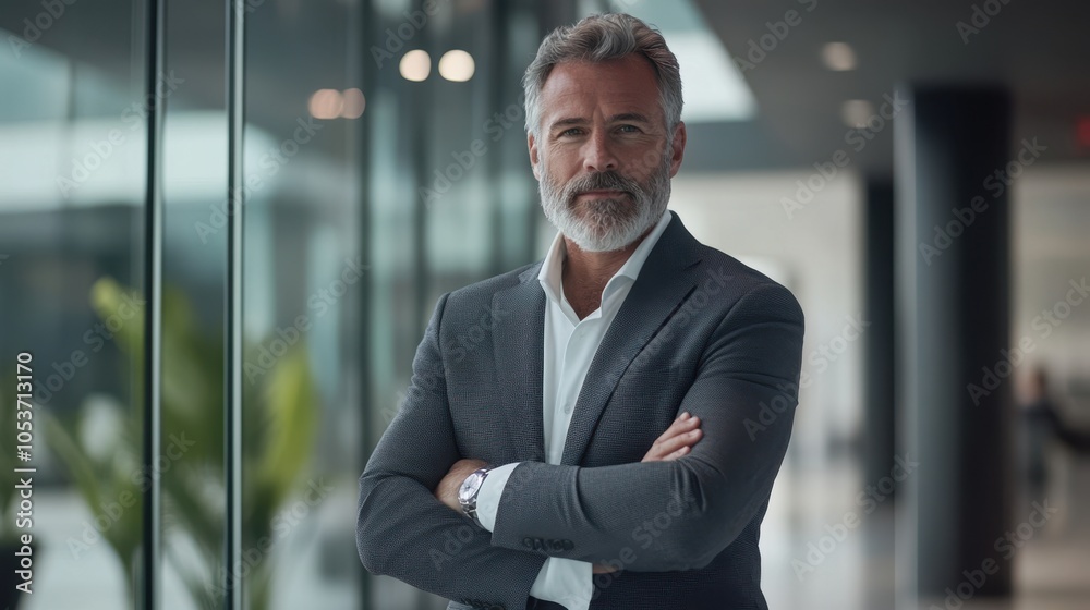 Fototapeta premium The Confident Businessman Portrait