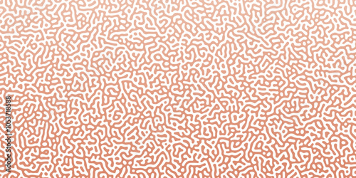 Abstract Reaction-diffusion or Turing pattern natural texture in coral orange gradient colour scheme. Linear design with biological shapes. Organic lines in memphis. abstract turing organic wallpaper	