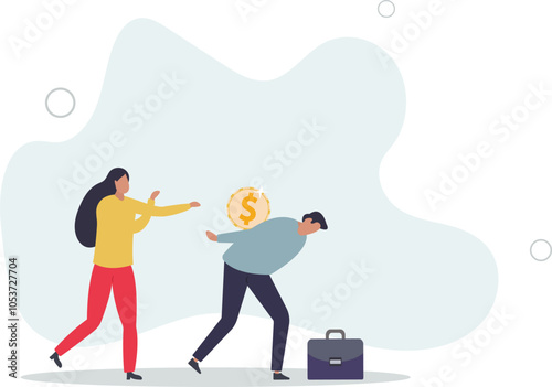 Bonus, benefit or incentive program to motivate exhausted employee, money or salary raising, support or reward for hard work concept.flat characters.