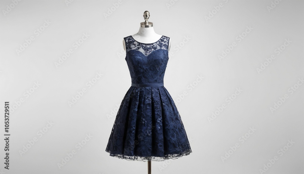 Cocktail dress on white background, isolated Cocktail dress on white background, isolated