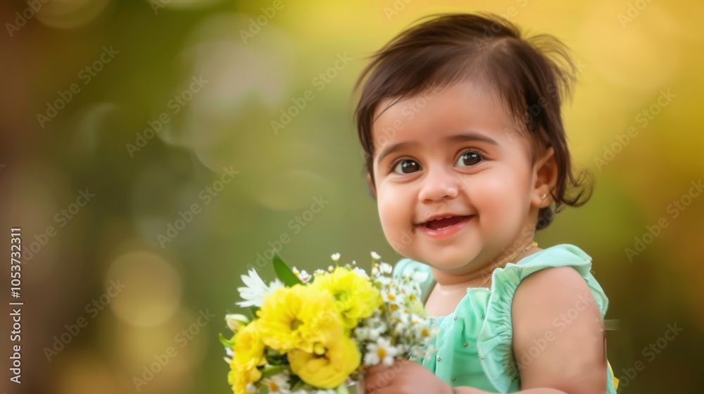 little girl with flowers little girl with flowers