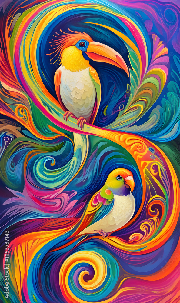 Psychedelic Bird Psychedelic Bird