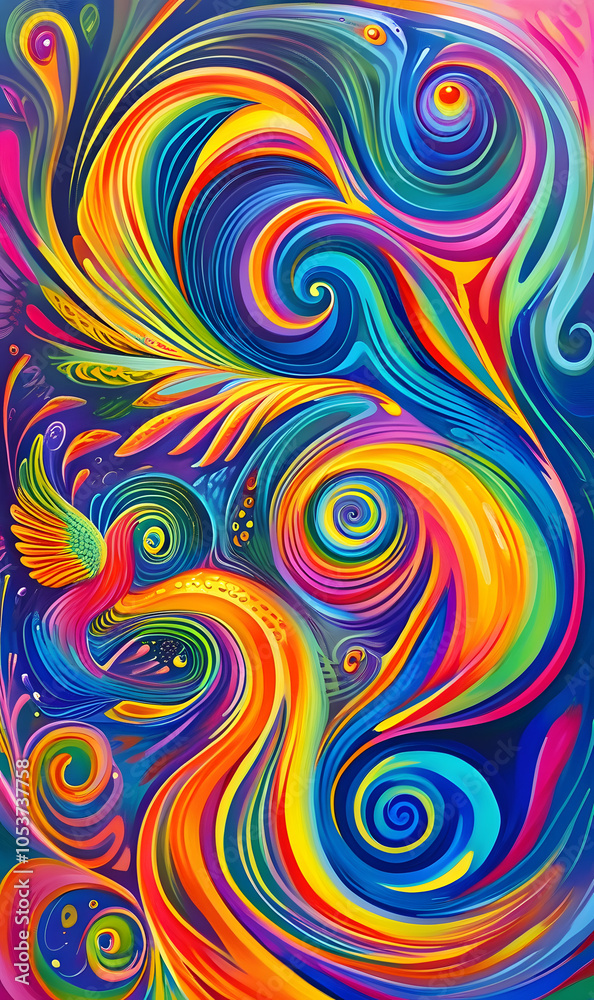 Psychedelic Bird