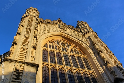 Bath Abbey in Autumn season. Bath, England.  photo