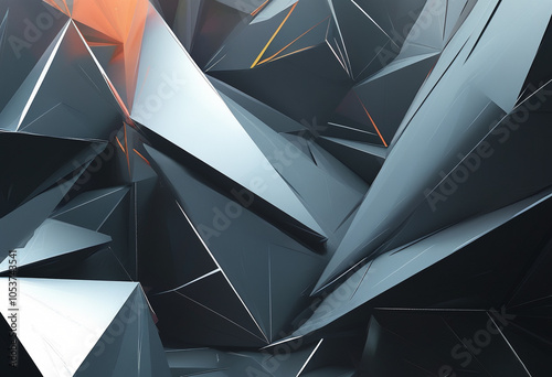 a series of black and white geometric shapes are shown in this image.