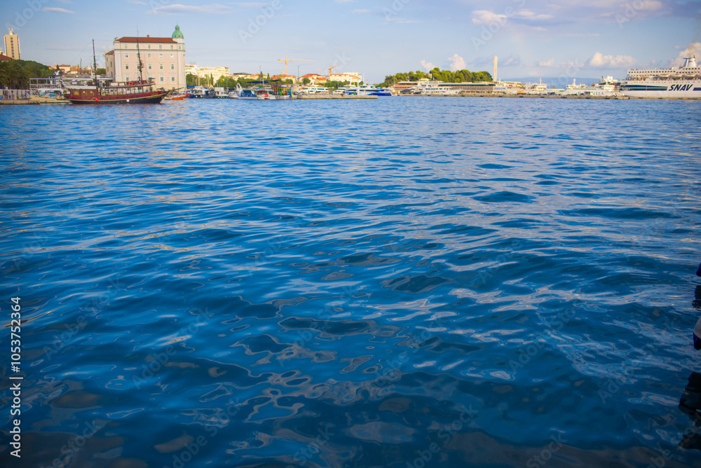 Naklejka premium view from the sea
