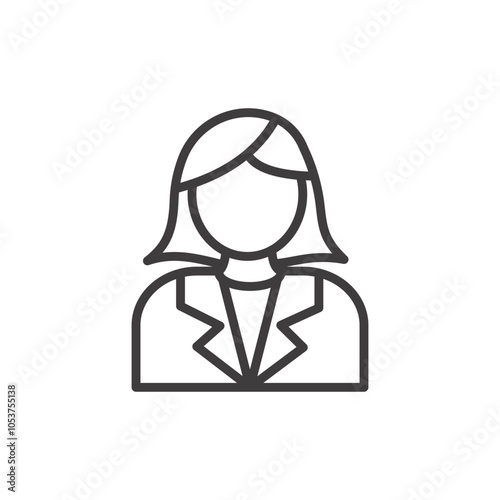 Buissness woman icon photo