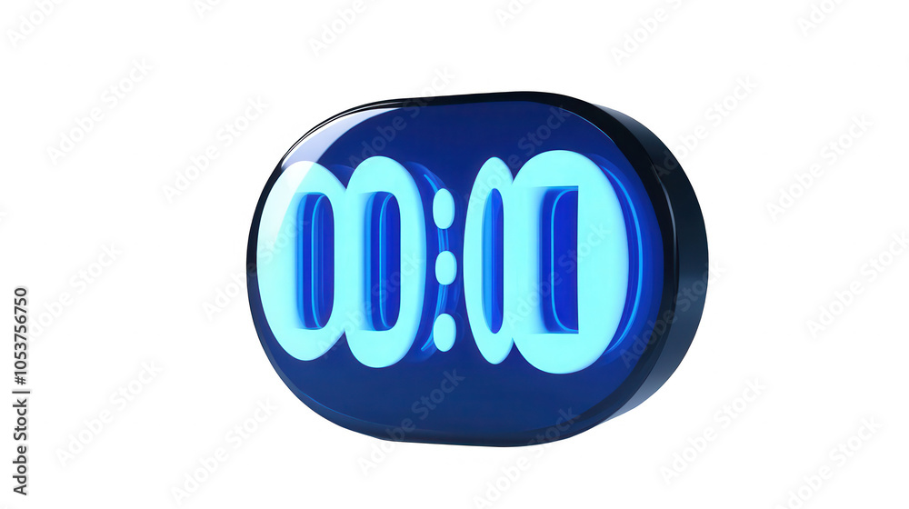 Digital Countdown Timer Displaying Digital Countdown Timer Displaying