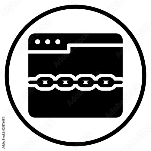 ransomware glyph icon