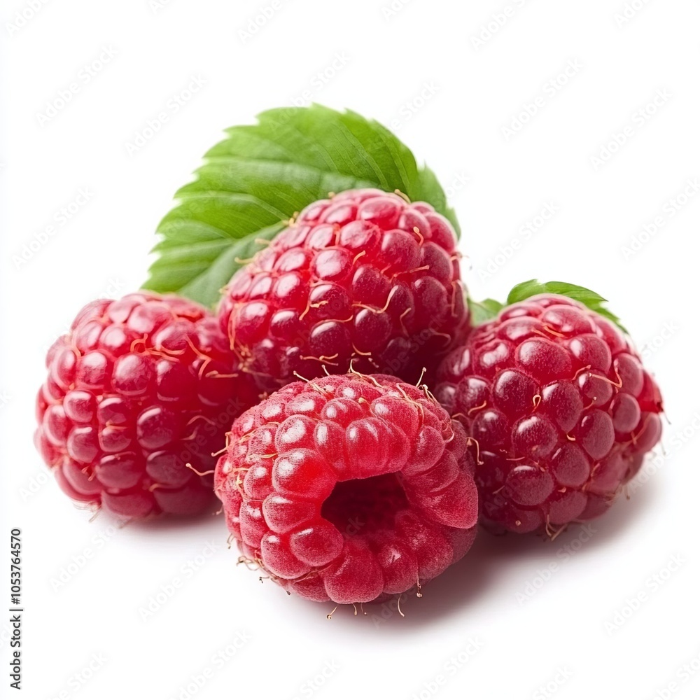 raspberry on a white background raspberry on a white background