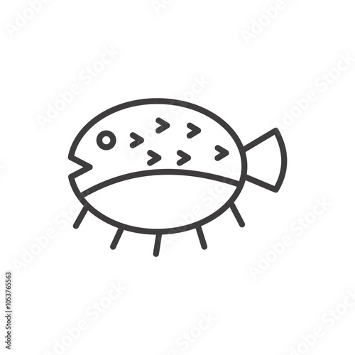 Puffer fish icon