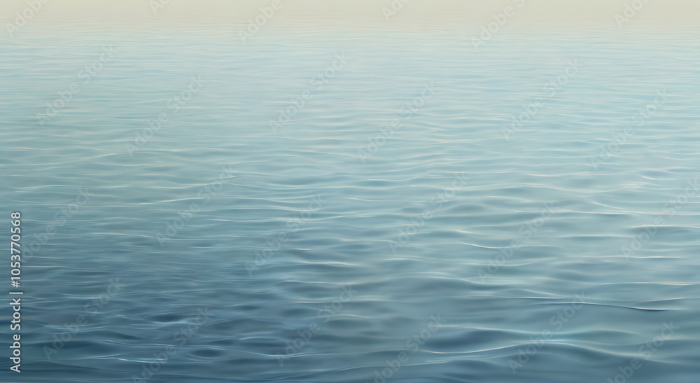 Fototapeta premium A smooth water surface with gentle, layered ripples, creating a calm background with natural texture and open space.