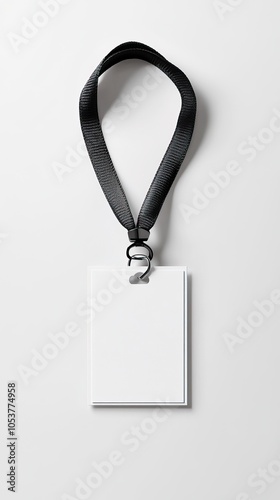 Blank Badge with Lanyard