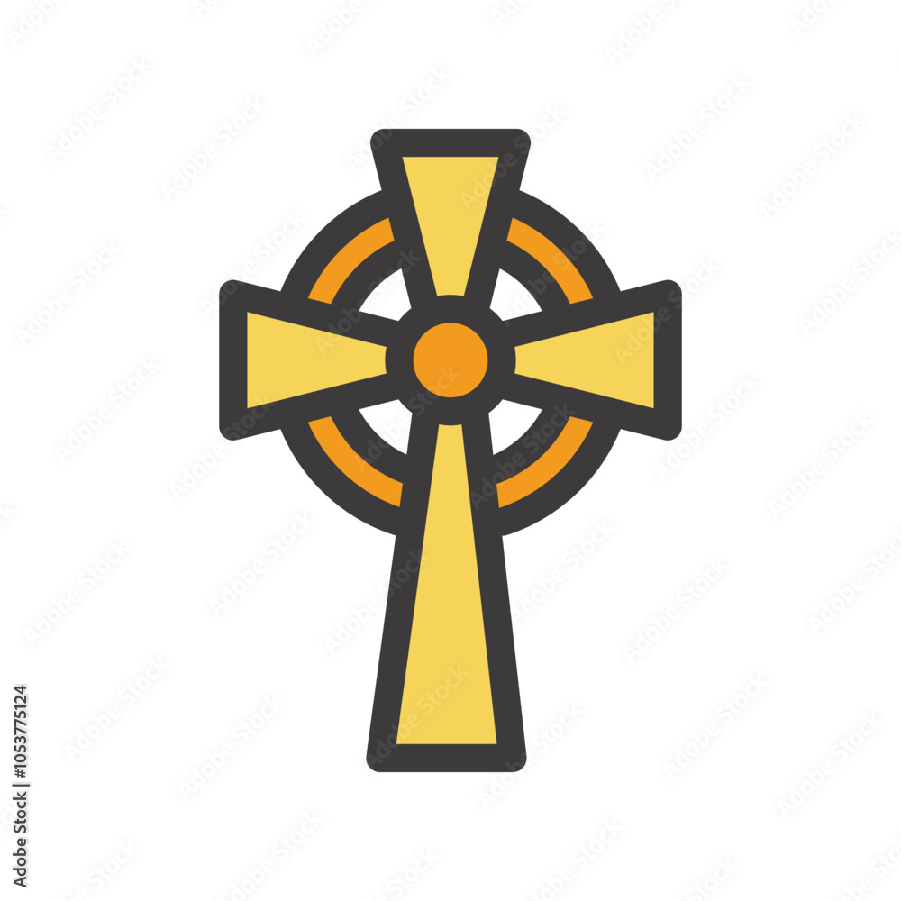 Obraz premium cross filled style