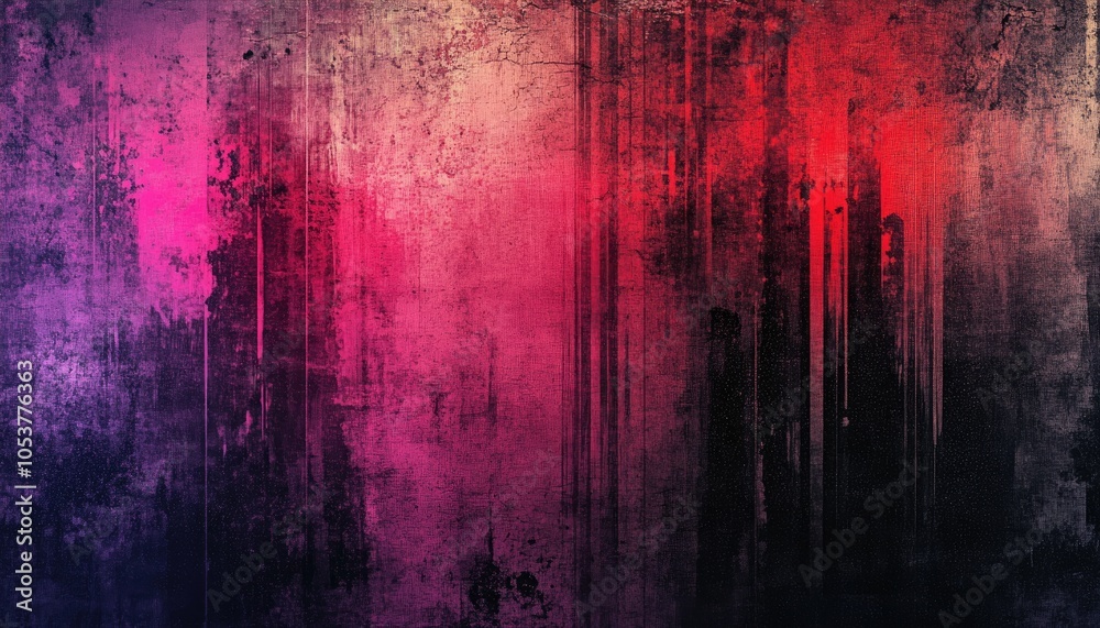 Abstract Grunge Texture with Vertical Strokes and Red, Pink, and Black Hues Abstract Grunge Texture with Vertical Strokes and Red, Pink, and Black Hues