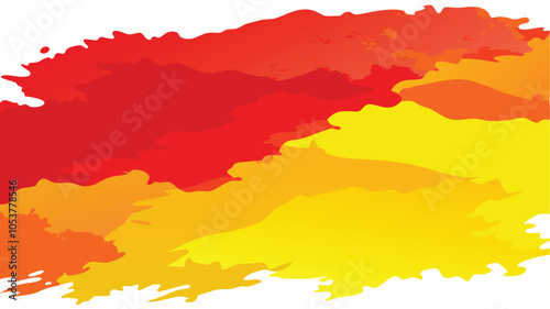 Red and Yellow Watercolor Texture: Vibrant Abstract Background for Design Projects