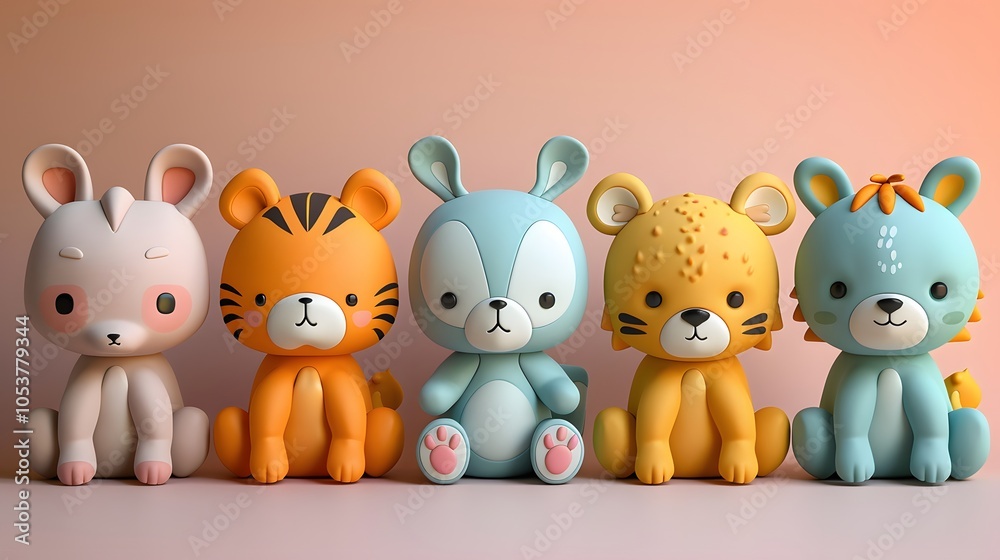 Naklejka premium Graphic animal art prints produce graphic art. AI generated