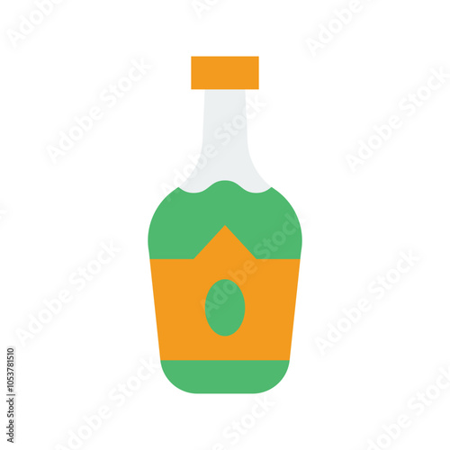 beer drink flat style