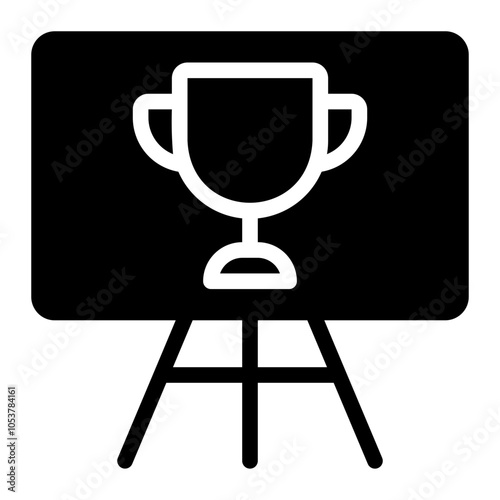 winning glyph icon