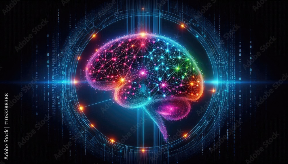 High-Quality Abstract Visuals Representing Machine Learning and Neural Networks - Futuristic Digital Art for AI, Deep Learning, Data Processing, and Advanced Technology Concepts