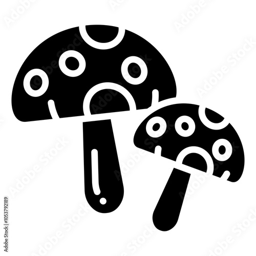 Mushroom Foray  Icon Element For Design