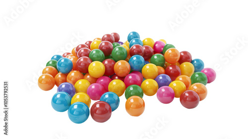 Ball Pit isolated on transparent background, PNG  