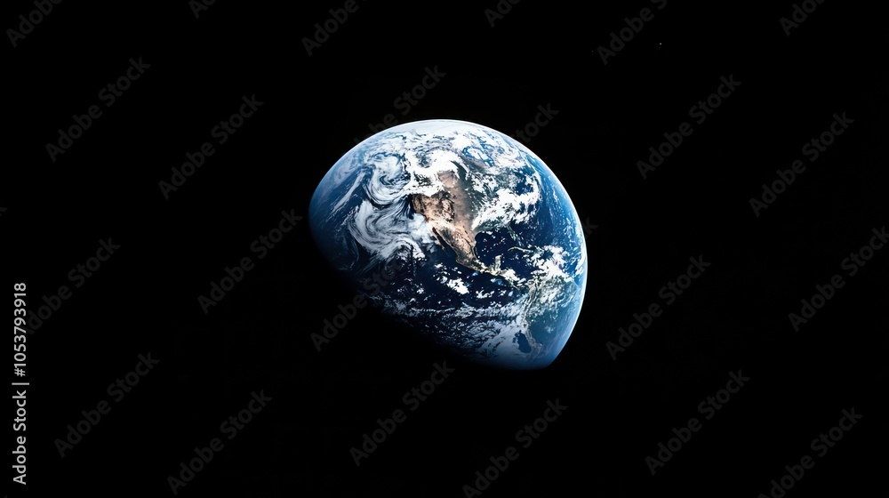 A stunning view of Earth from space, showcasing its beauty and fragility. A stunning view of Earth from space, showcasing its beauty and fragility.
