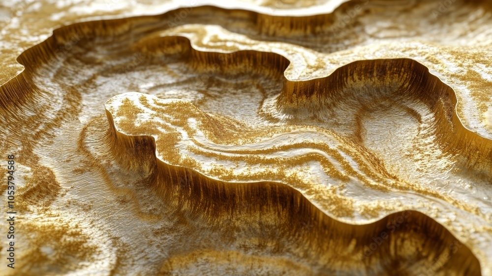A gold and white mountain range with a lot of texture A gold and white mountain range with a lot of texture