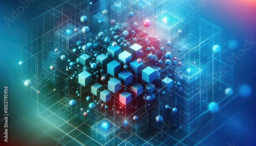 Obraz na płótnie High-Quality Abstract Visuals Representing Machine Learning and Neural Networks - Futuristic Digital Art for AI, Deep Learning, Data Processing, and Advanced Technology Concepts w salonie